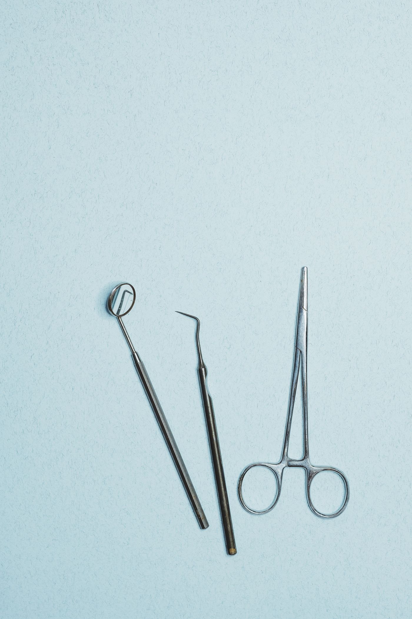 Dental care tools prepared for use